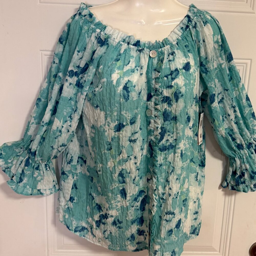 Willow Drive SZ Large Cottage Spring Blouse - Picture 4 of 9